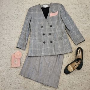 Worthington suit double breasted